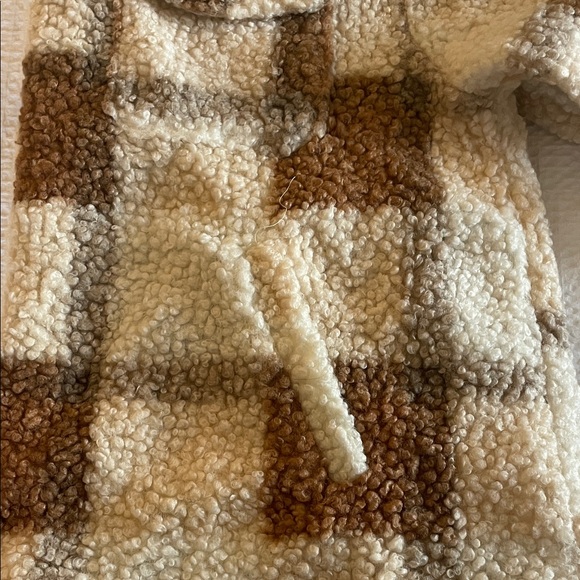 TALULAH Brown and Cream Plaid Jacket - Picture 4 of 6